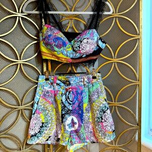 Versace Bralette and Shorts - 2 Peice Set - Small
